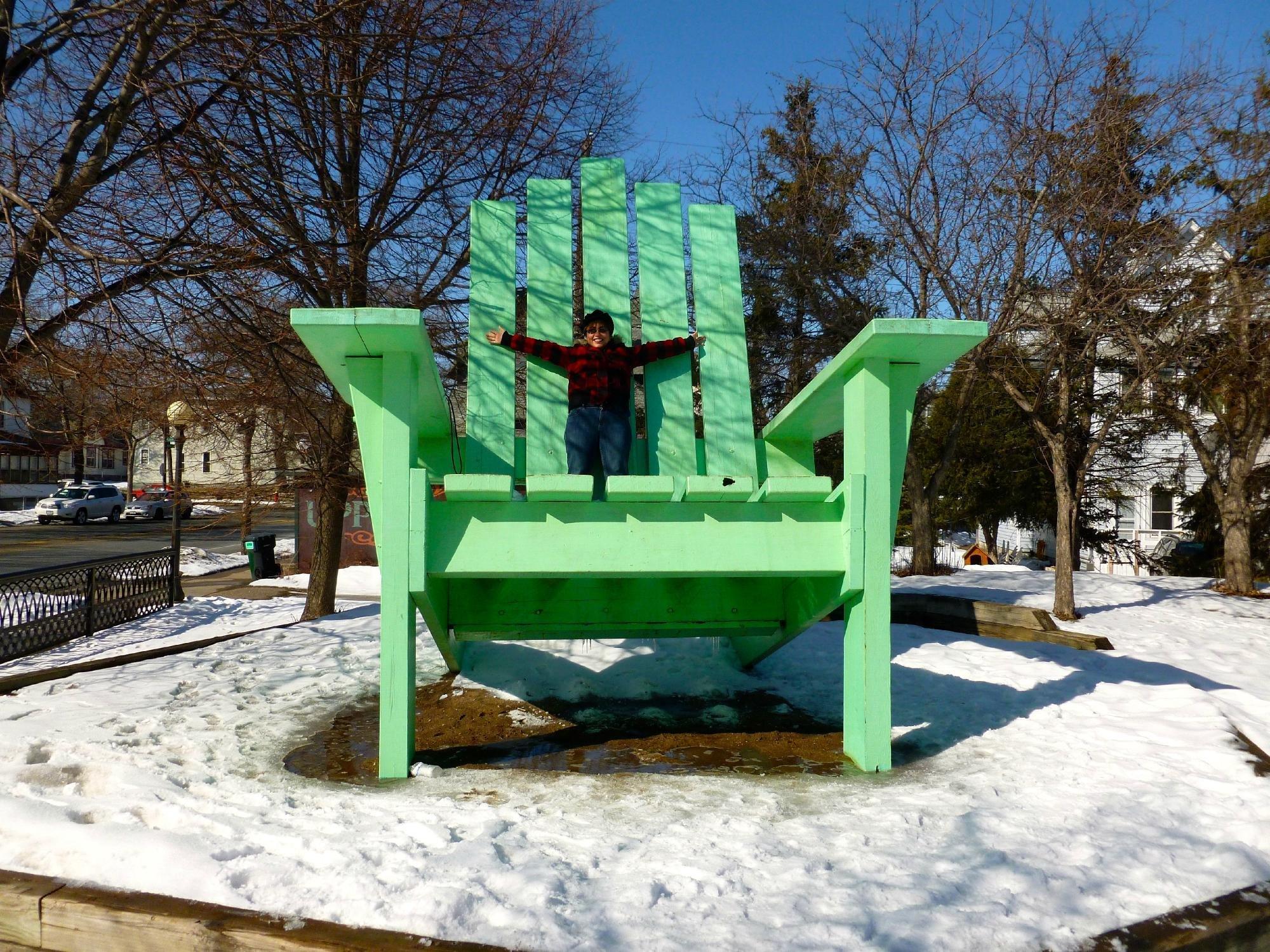 Large Green Chair