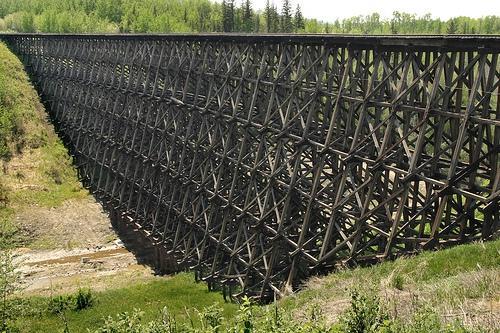 Wooden Train Trestle