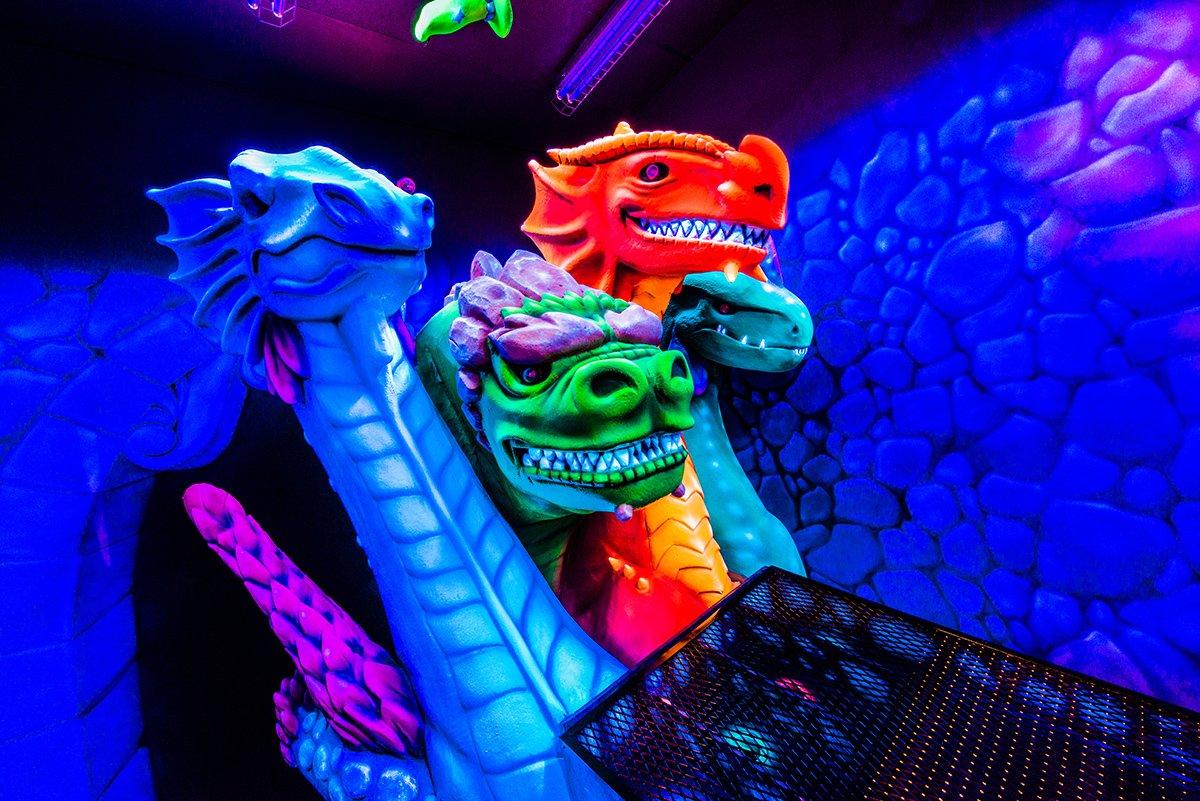 Dragon's Tale Blacklight Mini Golf