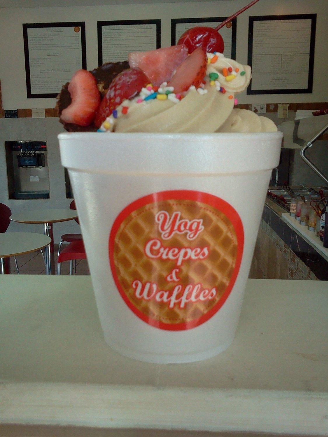 Yog Crepes Waffles and Frozen Yogurt