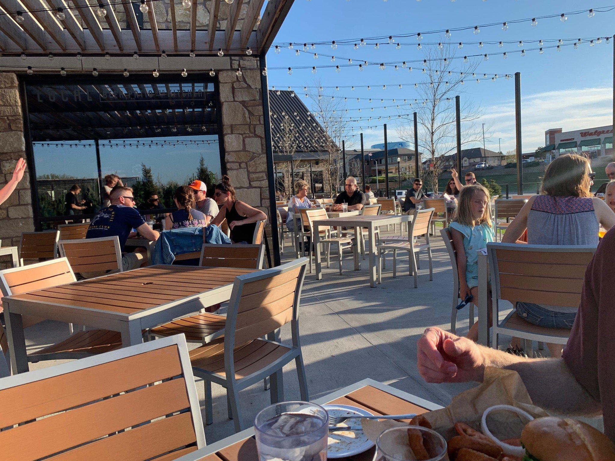 Local Beer, Patio, & Kitchen