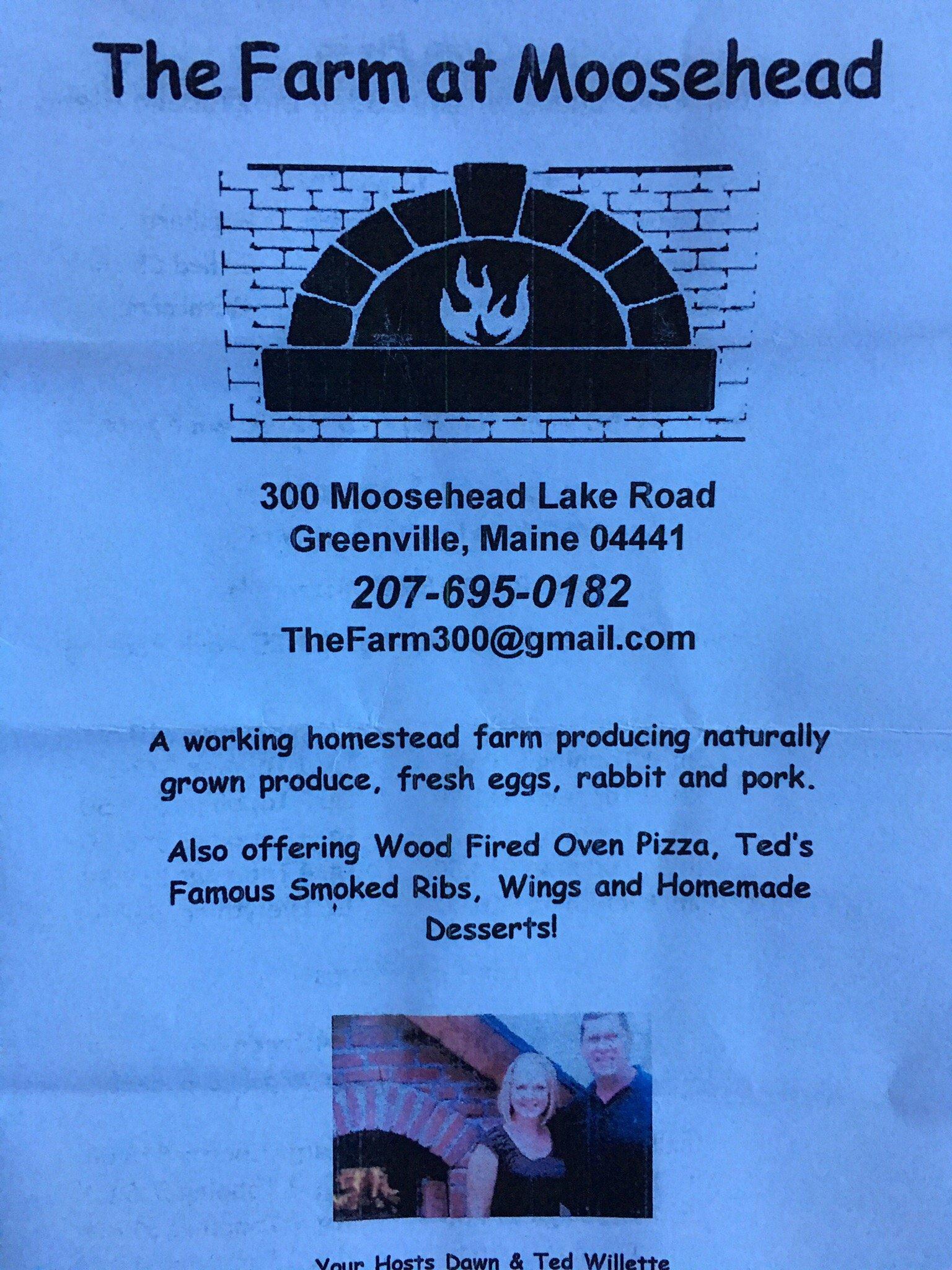 The Farm at Moosehead Take out