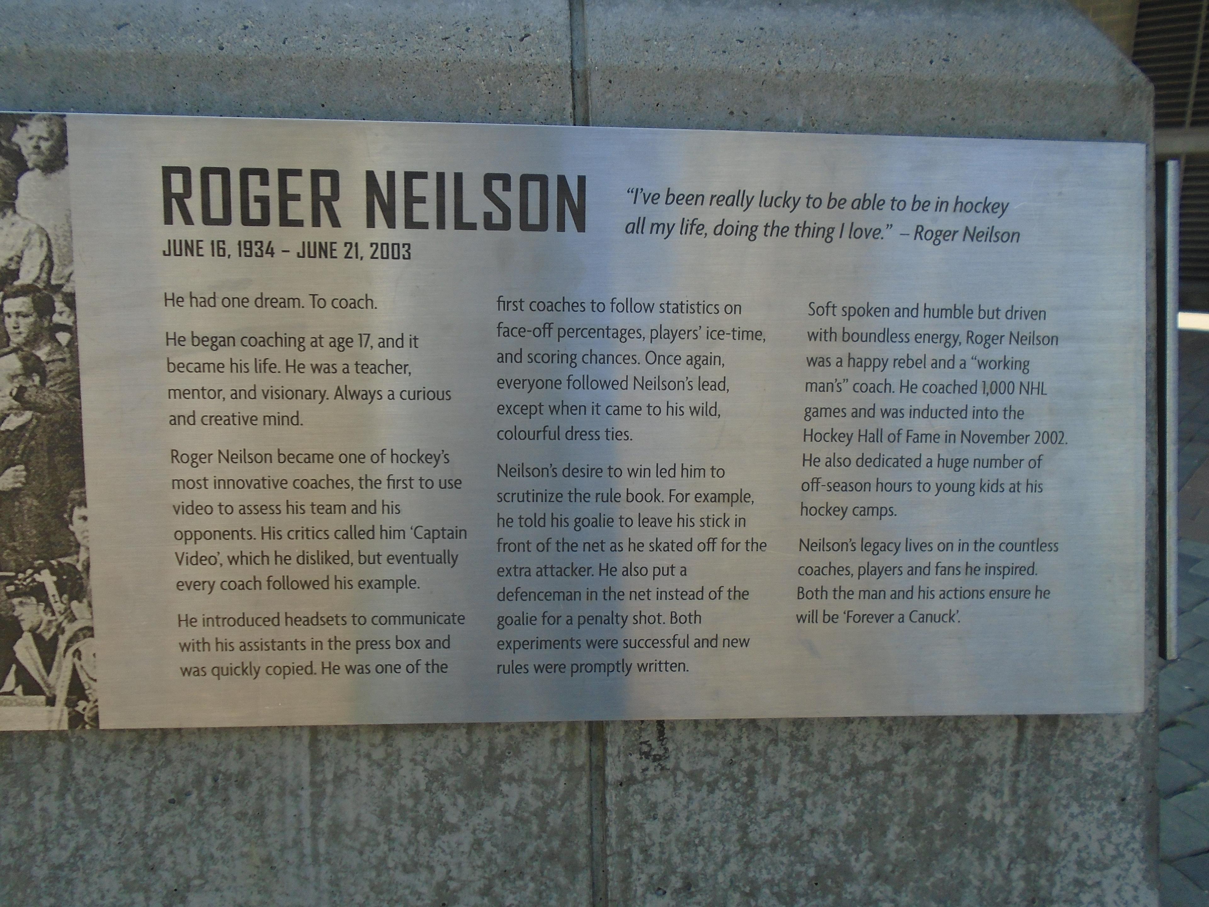 Roger Neilson Statue