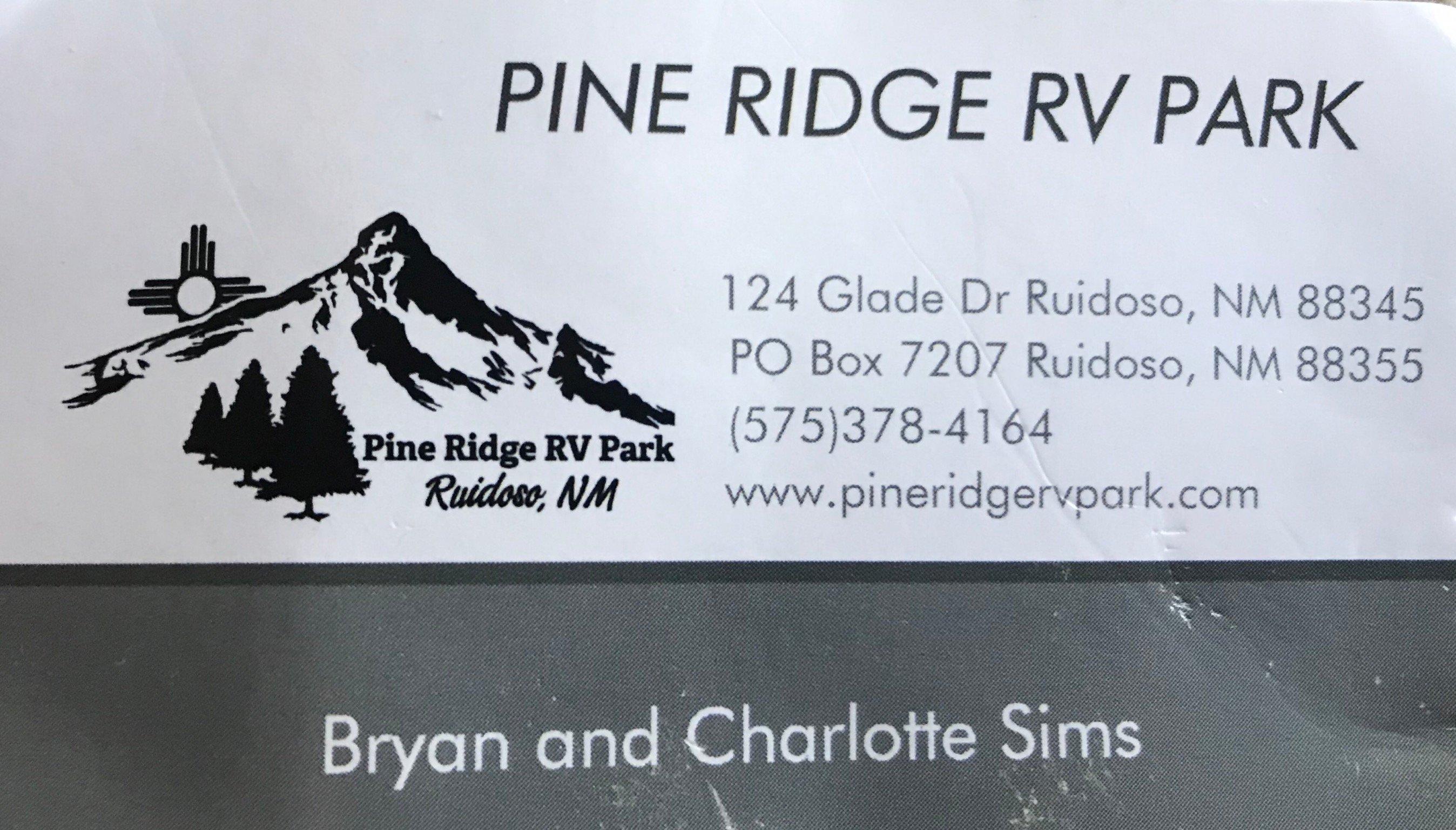 Pine Ridge RV Campground