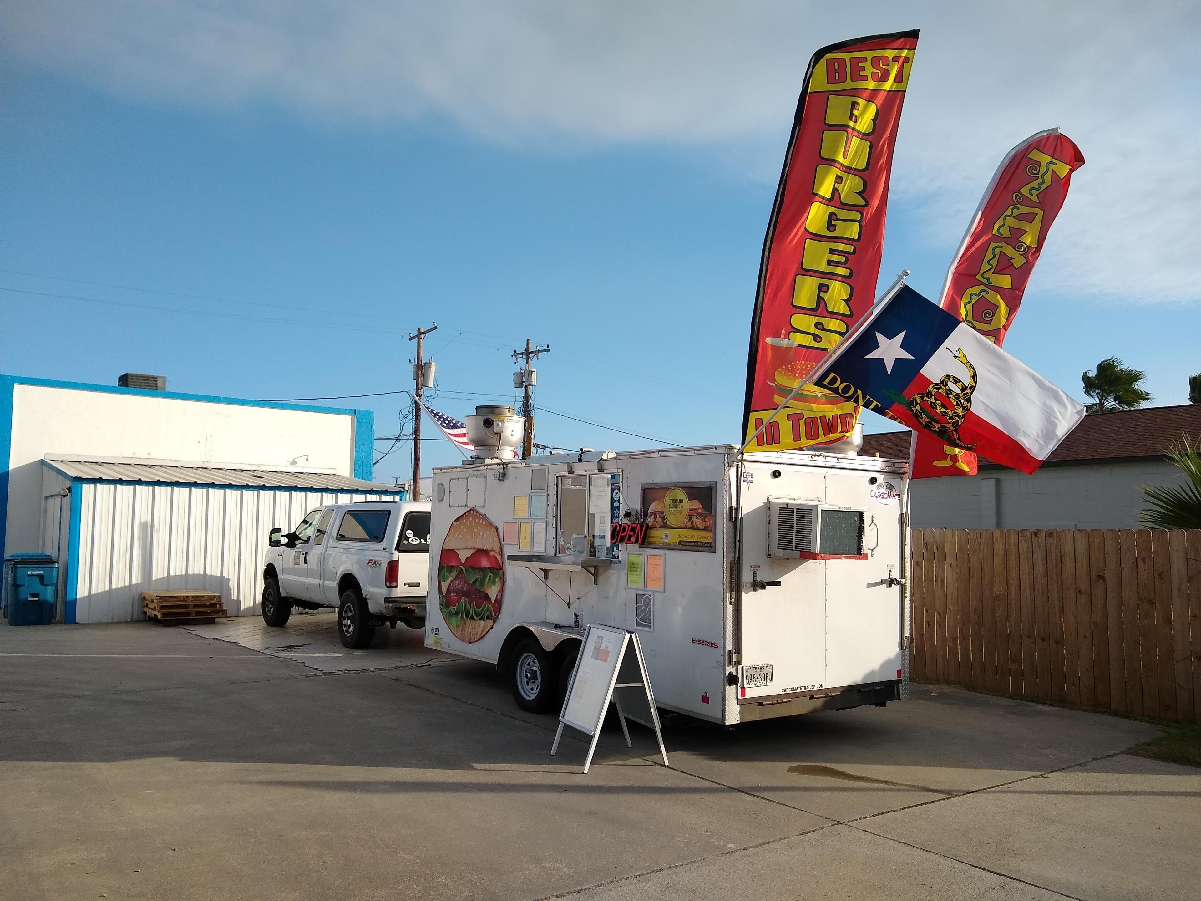 Toscano Burgers & More Food Trailer