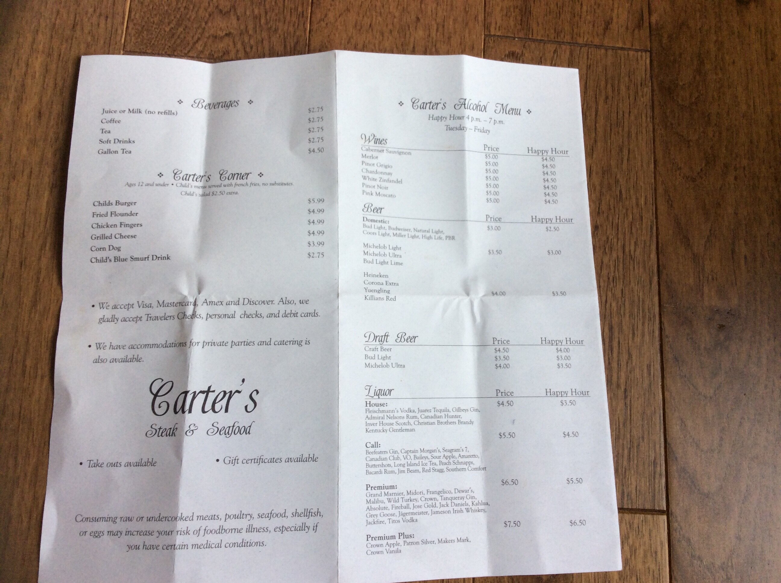 Carter's Steak and Seafood