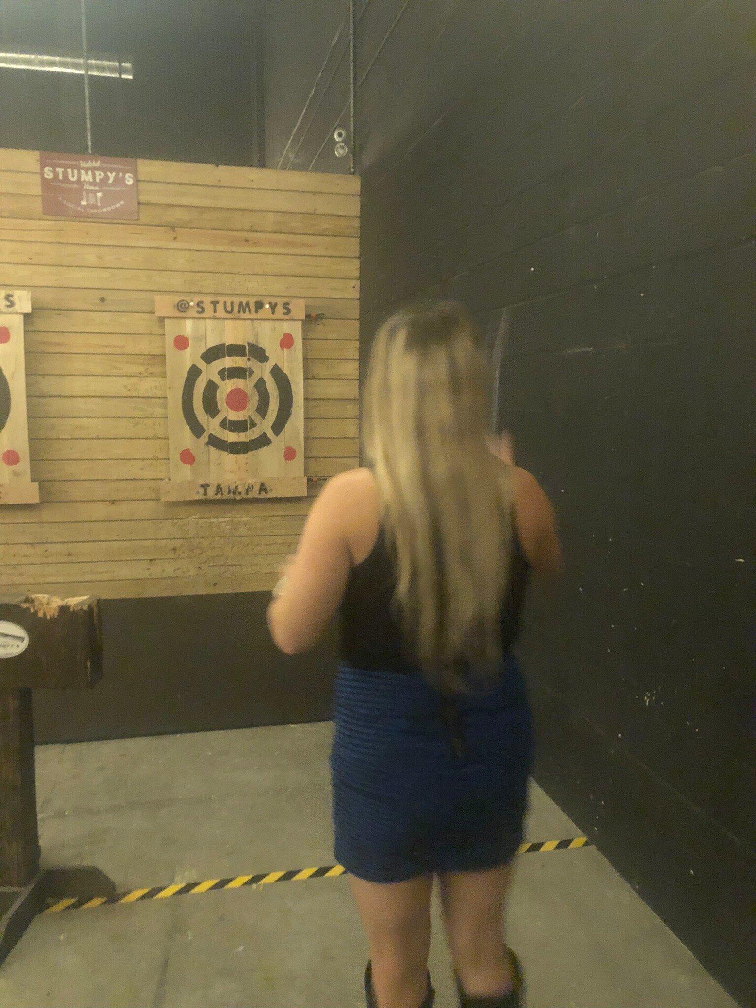 Stumpy's Hatchet House- Tampa- Axe Throwing