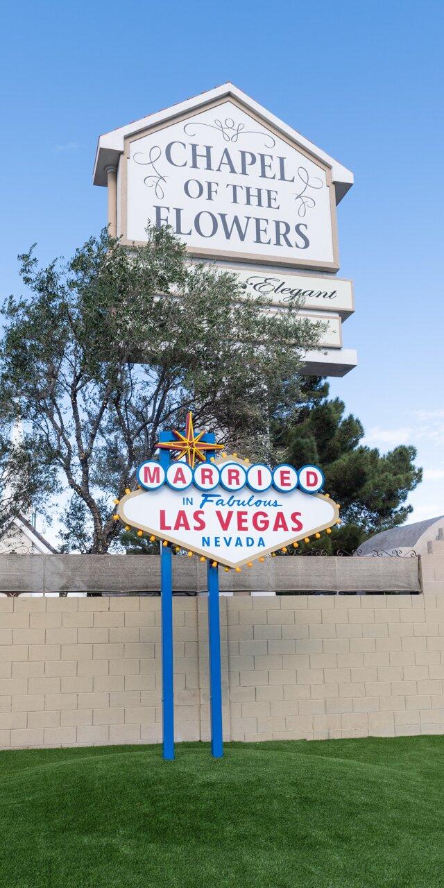 Married In Las Vegas Sign