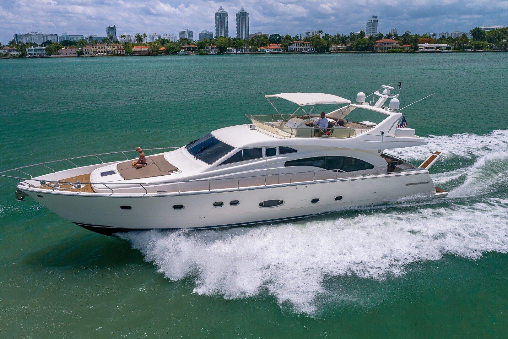 Yacht Charter on 70 ft Ferretti in Miami