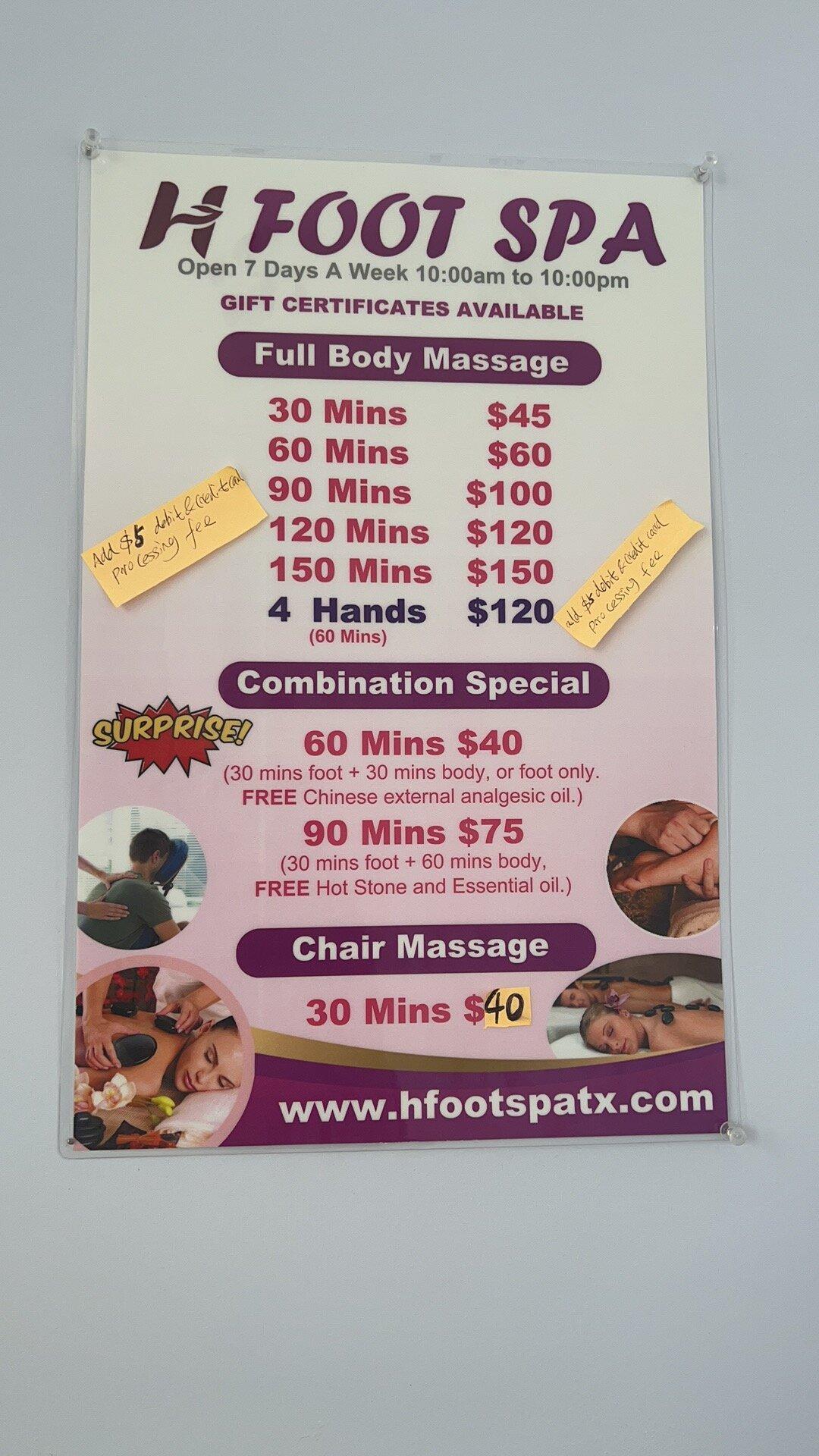 H Foot Spa