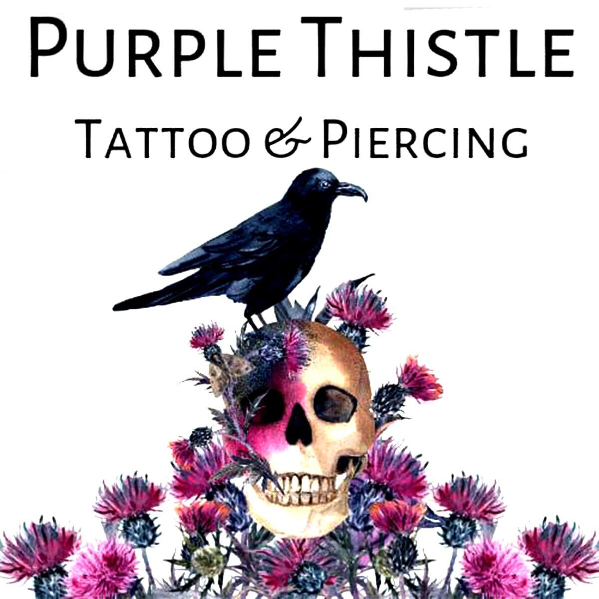 Purple Thistle Tattoo