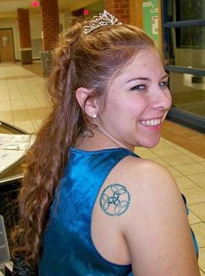 Prom Queen Airbrush Tattoo