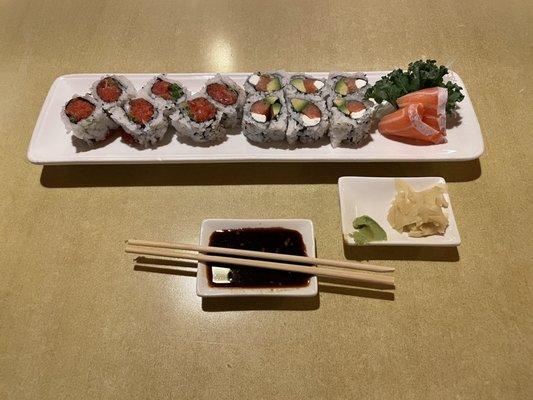 2 Sushi Roll Lunch Special with Salmon Toro