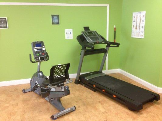 Cardio equipment for warm-ups