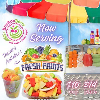 Now Serving - LA Fruit Cart Style Fresh Cut Fruit, Delivery Available!