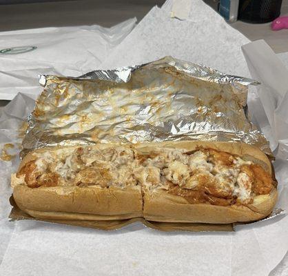 Buffalo chicken finger sub