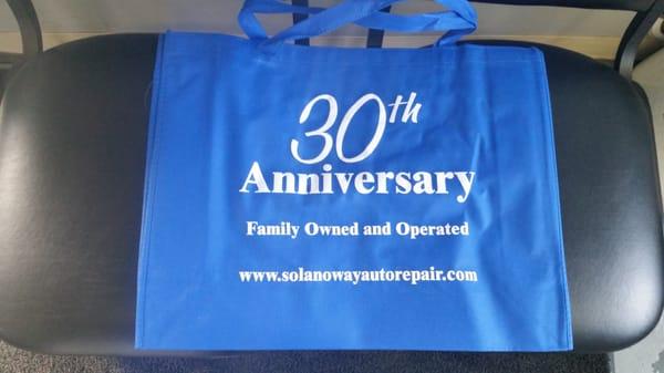 30 YEAR ANNIVERSARY - BAG