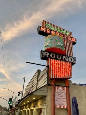 Neon sign outside