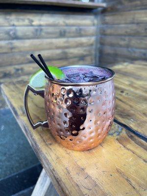 Blackberry mule mocktail