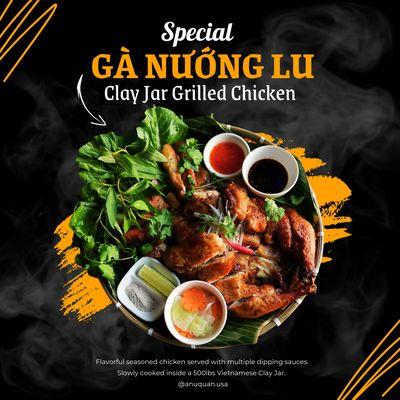 Gà Nướng Lu - Clay Jar Grilled Chicken