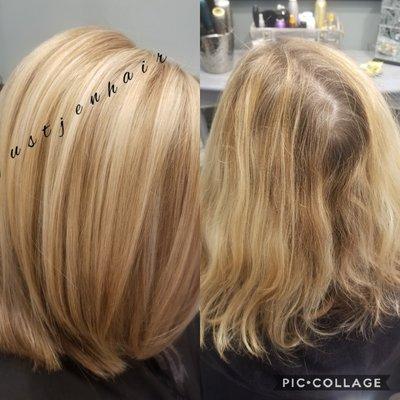 Blonde highlights