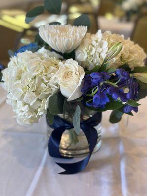 Our centerpiece flowers. I had 17 made.