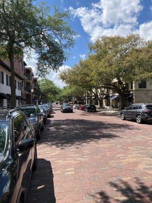 Scenic brick streets here in Winter Park