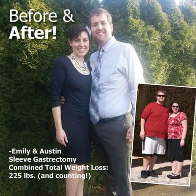 Emily and Austin lost a combined 225 lbs. after both having the Sleeve Gastrectomy with Dr. Srikanth.