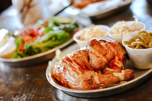 Chicken Platter w/ Potato Salad, Coleslaw, & Green Beans