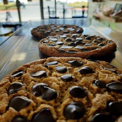 Peanut butter chocolate chip cookies!