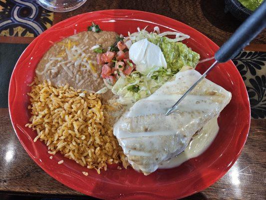 Beef Chimichanga Plate