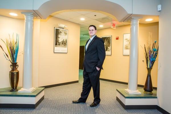 Dr. Ben in the Alexandria Wellness Center's beautiful lobby