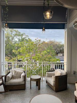 Upstairs view from the coffee shop. Serene and relaxing!