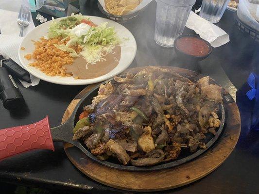 Fajitas racheros