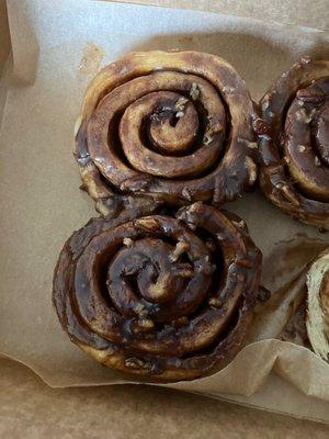 Pecan caramel sticky roll. Where's the pecans?