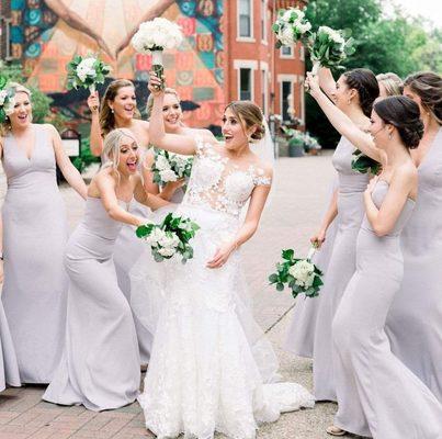 Bridal party hair and makeup