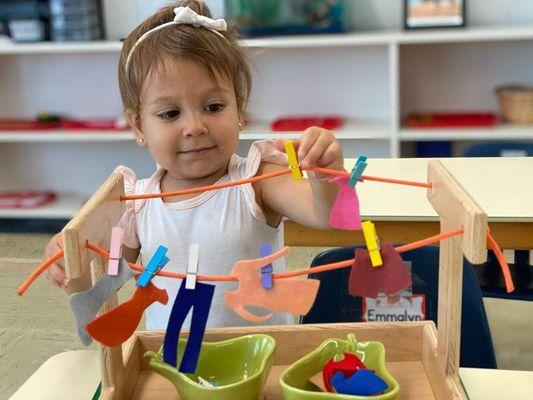 Hands on Montessori learning!