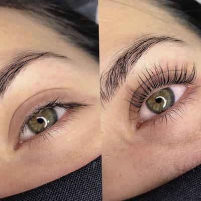 Keratin lash lift