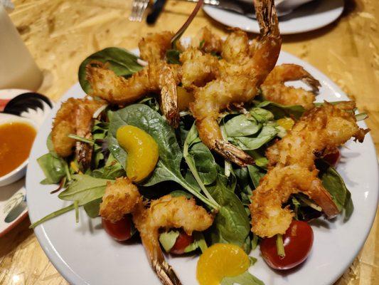 Coconut shrimp salad