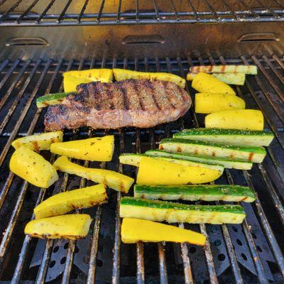 Steak and veggies are ready for consumption! So excited!