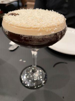 Expresso martini with parmigiana