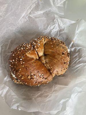 Whole wheat everything bagel