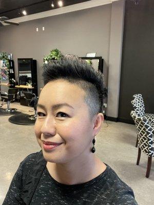 Short, sassy haircut by Kyle