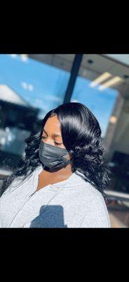 Wig installation here at sheldeez beauty salon call us to book an appointment (7037428977)