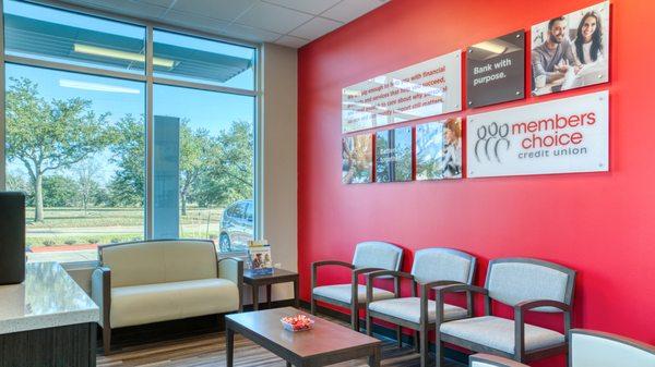 Members Choice Grand Parkway Branch Seating Area