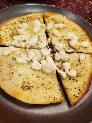 Crab scampi flatbread