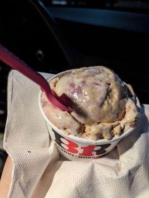 Single Scoop of PB n' J, $4.19 after tax