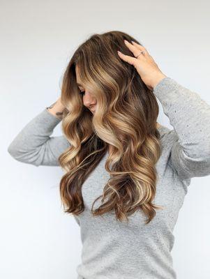 brunette balayage