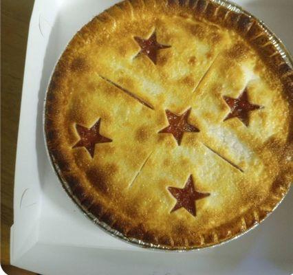 Strawberry rhubarb pie