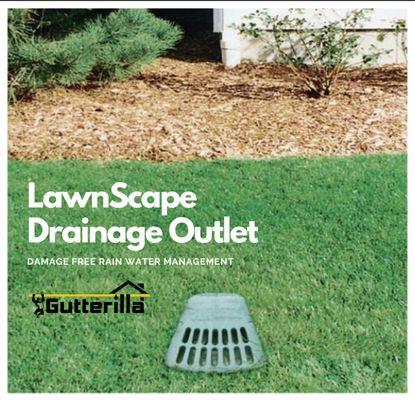 Get a LawnScape Drainage Outlet for damage free rain water management in Austin.